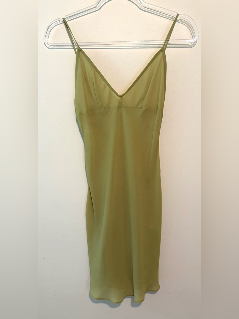 Vintage 90s Betsey Johnson chartreuse pleated tulle babydoll dress - Picture 9 of 12